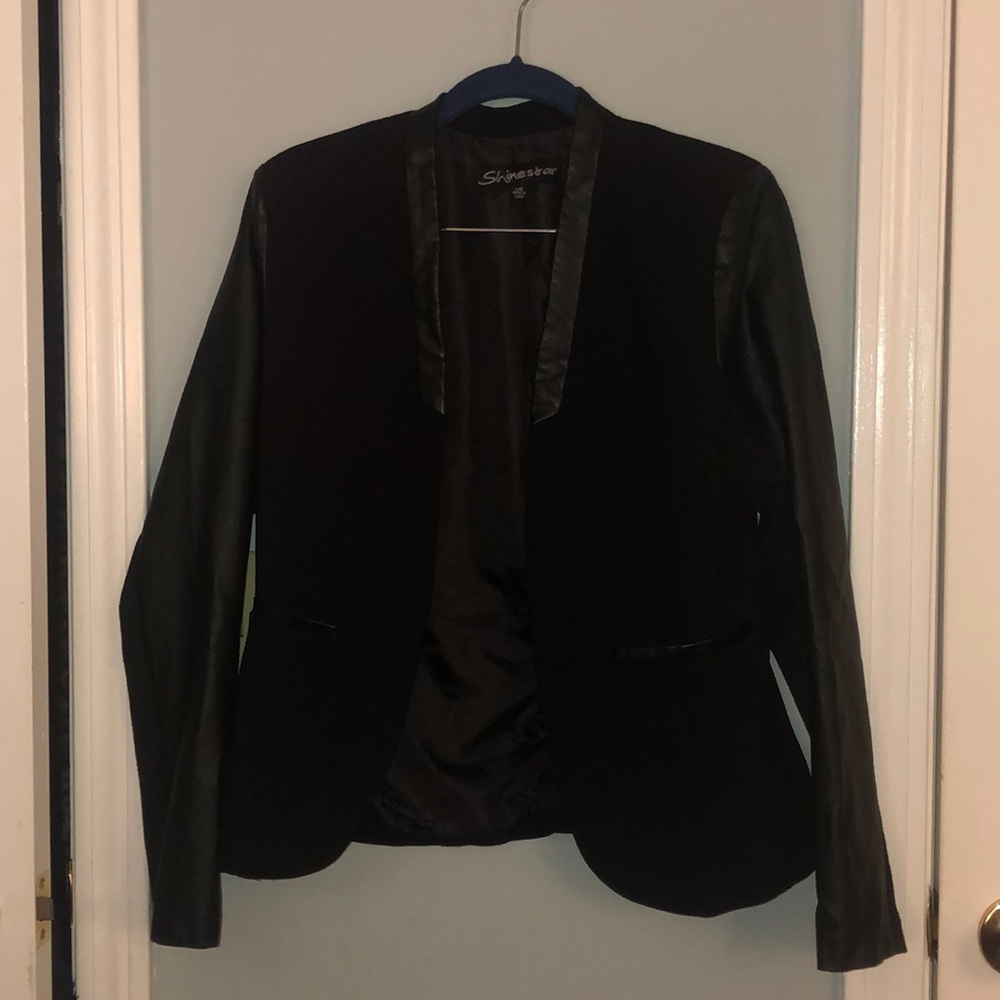 leather blazer